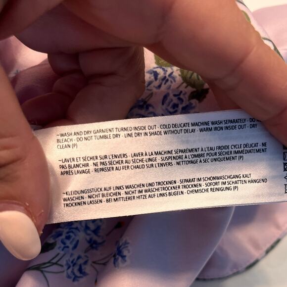 KEEPSAKE The Label Lilac Pretty One Floral Flutter Sleeve Dress Medium - Picture 9 of 10